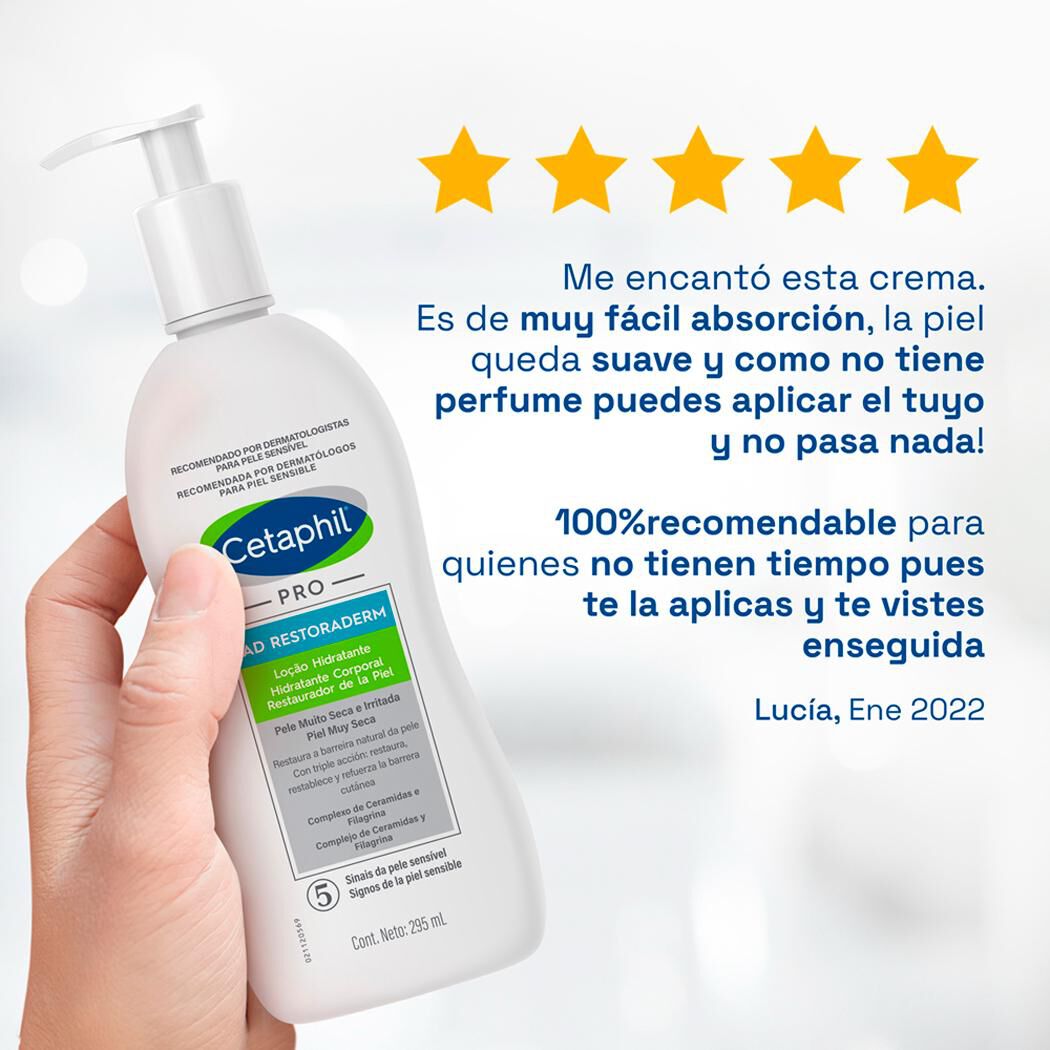 Cetaphil PRO AD Restoraderm Hidratante Corporal Restaurador de la Piel