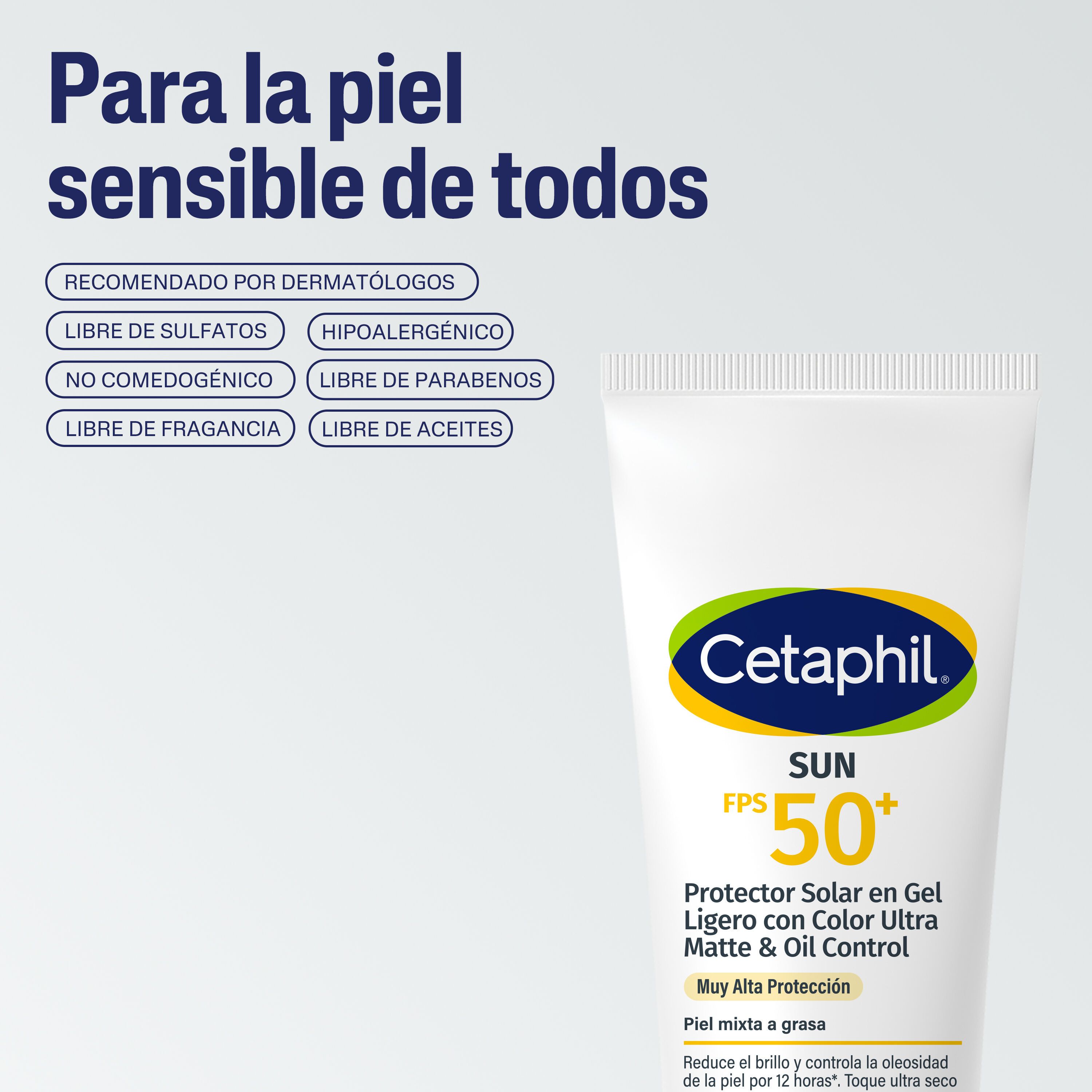 Sun Oil Control Con y Sin Color FPS 50+