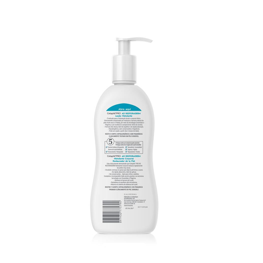 Cetaphil PRO AD Restoraderm Hidratante Corporal Restaurador de la Piel